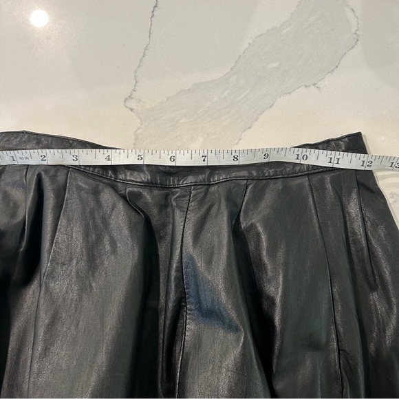 Vintage Leather Full Swing Midi Skirt - Picture 8 of 9